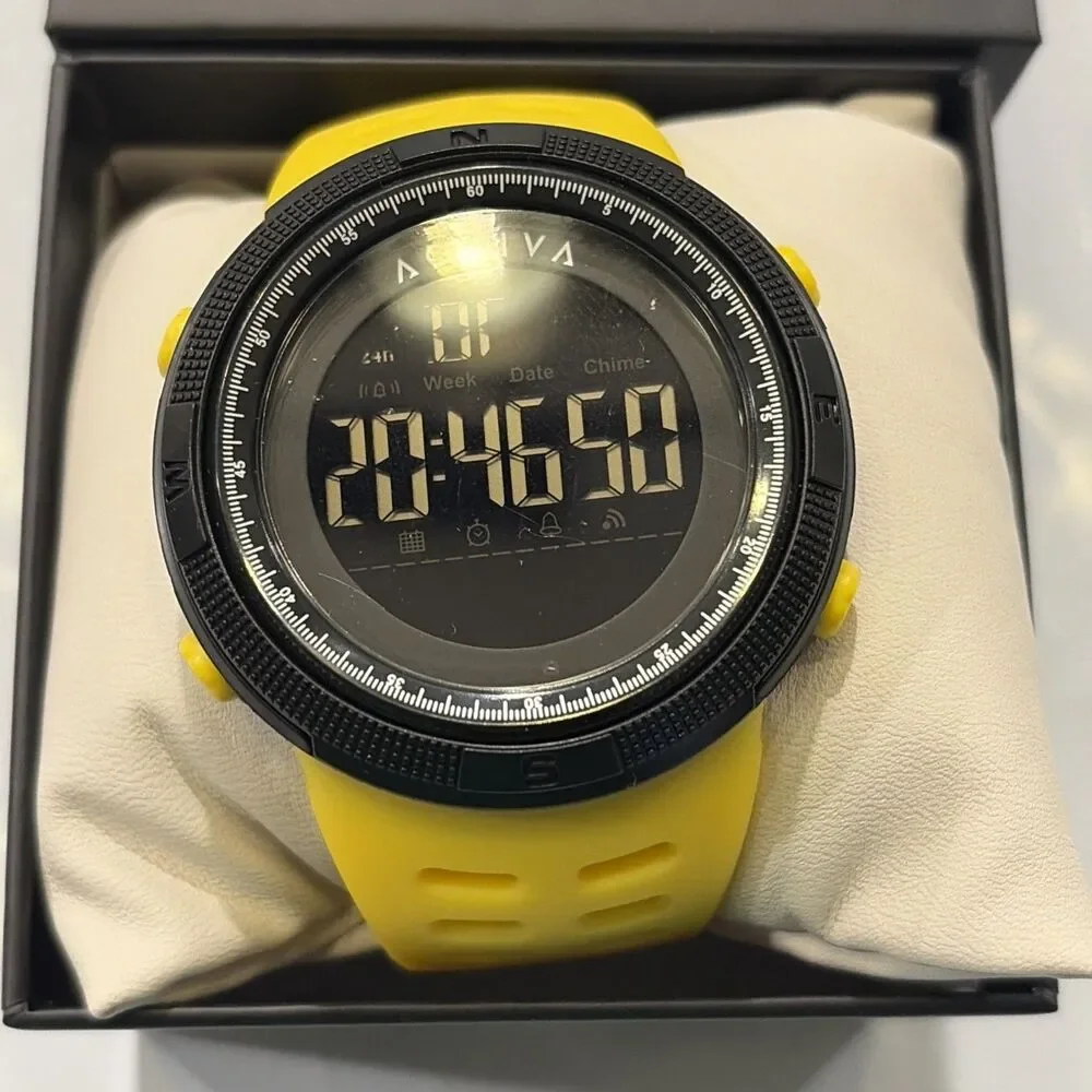 Invicta x Activa men’s watch digital essentials 50mm Black Yellow ACW1915-001